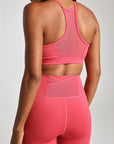 V-Neck Mesh Panel Bra
