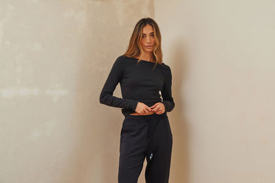 Serene Rib Long Sleeve Top