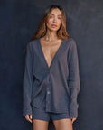 Organic Thermal Relaxed Cardigan
