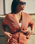 Organic Thermal Relaxed Cardigan