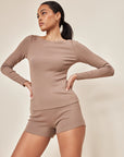 Serene Rib Long Sleeve Top