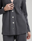 Organic Thermal Relaxed Cardigan