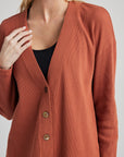 Organic Thermal Relaxed Cardigan