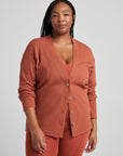 Organic Thermal Relaxed Cardigan