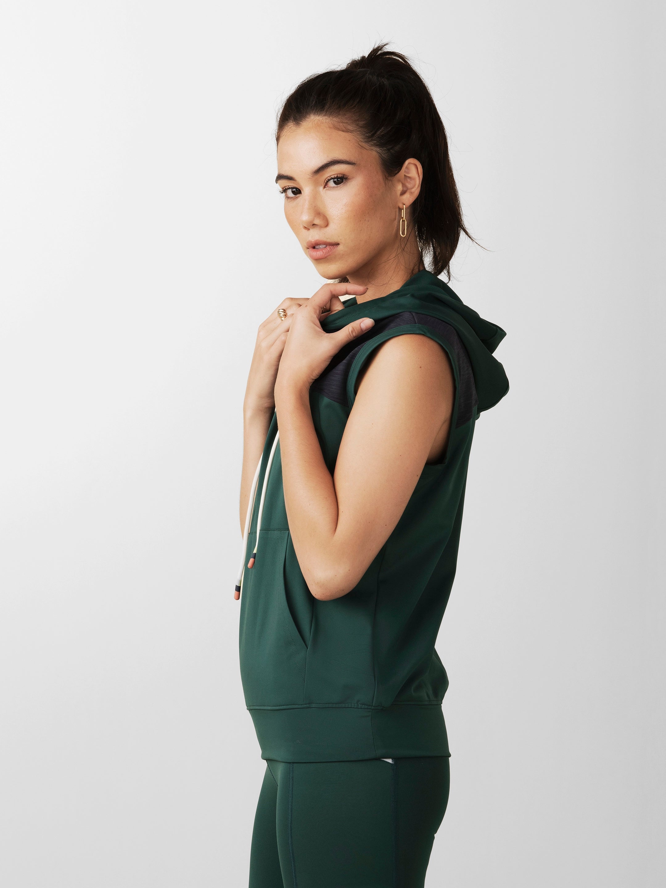 Sleeveless Warm Up Hoodie - Losano Sleeveless Warm Up Hoodie - Losano