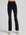 model wears sculpting bootcut flare legging in black